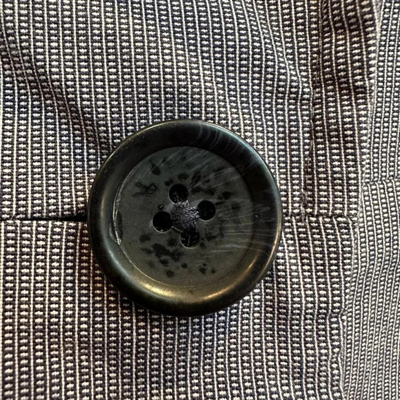 Banana Republic Blue Grey One Button Classic Blazer Jacket Size 0 XS - Picture 7 of 12